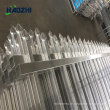 horizontaler Aluminiumzaun geschmiedeter Zaun